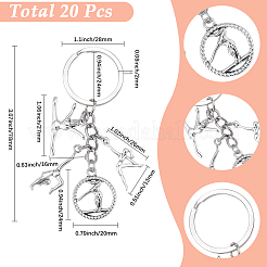 20 porte-clés sport en alliage&nbsp;KEYC-SC00052