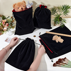 5шт прямоугольные бархатные мешочки для украшений&nbsp;TP-NB0001-83