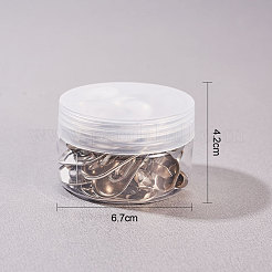 アイアン財布ツイストターンロックセット  プラチナ  37x21x15mm  10セット /箱&nbsp;IFIN-NB0001-03
