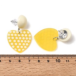 Boucles d'oreilles pendantes en résine et alliage pour femmes&nbsp;AL-CBA1AA3-07G