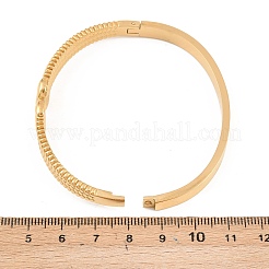 Шарнирные браслеты из нержавеющей стали 304 для женщин&nbsp;BJEW-Z155-01G