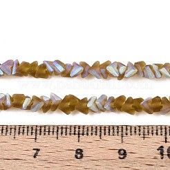 Perles de verre dépoli transparent&nbsp;GLAA-N054-4mm-05