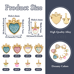 16шт 8 стиля подвески из смолы RESI-TA0002-14