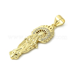 Латунные микро проложить кубического циркония подвески KK-H472-43G-02