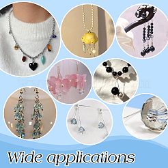 60 шт. 925 булавки с головкой из стерлингового серебра STER-PH0003-11