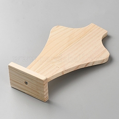 Espositore per gioielli con ciondolo in legno a forma di busto&nbsp;ODIS-WH0030-192