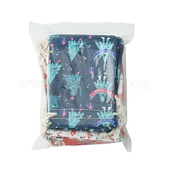 12 шт. 6 стиля тканевых мешков для хранения с рождественской тематикой ABAG-FS0001-09