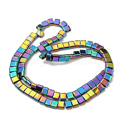 Chapelets de perles en hématite synthétique électrolytique sans magnétiques&nbsp;G-C106-B02-16B