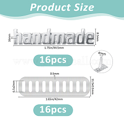 16 шт. Декоративные пряжки для железных сумок&nbsp;IFIN-FH0011-96A-P