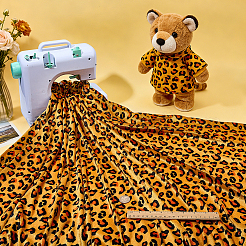 Tela de poliéster con estampado de leopardo&nbsp;AJEW-WH0481-715A