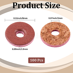 100 шт. шайбы из искусственной кожи&nbsp;FIND-CL0001-11B-02