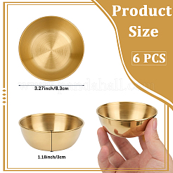 6 bol à trempette en acier inoxydable&nbsp;AJEW-CP0009-70G
