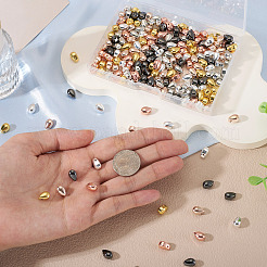 210шт 6 цвета гальванические стеклянные бусины&nbsp;EGLA-TA0013-28