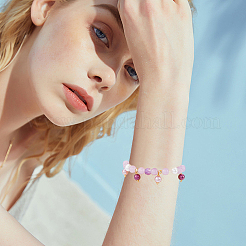 48 шт. 4-х цветные подвески из АБС-пластика с имитацией жемчуга KK-BBC0013-90