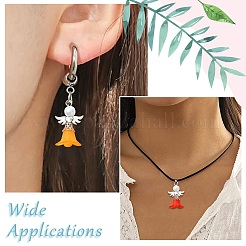 80 шт. подвески из акрила и сплава 8 цветов&nbsp;PALLOY-CJ00170