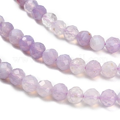Нити бусин из натурального лавандового аметиста G-Z106-A03-4mm