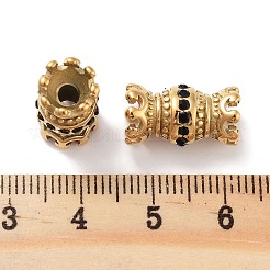 Placcatura ionica (ip) acciaio inossidabile 304 e perle di zirconia cubica trasparente&nbsp;STAS-M057-09G