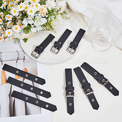 6 Paar aufnähbare Knebelschnallen aus PU-Leder&nbsp;DIY-GF0012-87B