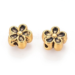 Perline di fiori 3d in lega di stile tibetano&nbsp;LS-GLF0476Y-NF