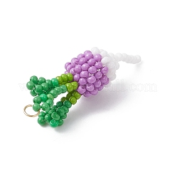 Подвески из стеклянных бусин в виде редиса&nbsp;PALLOY-MZ00973-03