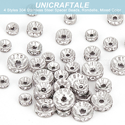 316 chirurgische Edelstahl-Abstandsperlen&nbsp;STAS-UN0002-84P