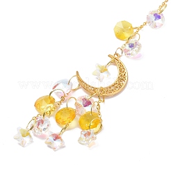 Подвесные ловцы солнца из лунного и звездного стекла HJEW-I011-03G