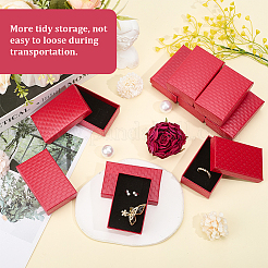 15 шт. Картонные шкатулки для украшений с ромбовидной текстурой&nbsp;CBOX-DJ0001-03C