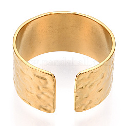 Composants de bague à manchette ouverte en acier inoxydable 304&nbsp;STAS-WH0047-69G