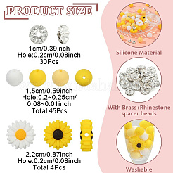 DIY シリコンブレスレット & ネックレス作成キット  紫色のメディア&nbsp;DIY-YW0012-73A
