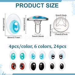 Стеклянные кукольные поделки глаза&nbsp;DOLL-PH0001-65A