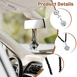 3шт. подвеска из стеклянных бусин HJEW-CA00074