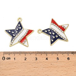 Подвески из сплава с эмалью ко дню независимости&nbsp;ENAM-G229-04G-02