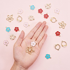 Подвески из эмали и сплава&nbsp;ENAM-SZ0001-09LG