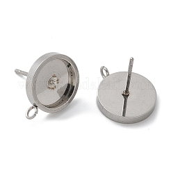 Серьги-гвоздики из нержавеющей стали 201 STAS-C117-01A-P