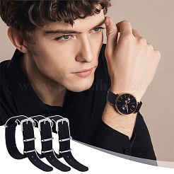 3 Stück Nylon-Uhrenarmbänder&nbsp;AJEW-OC0015-63A