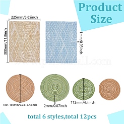 12 шт. ПВХ декоративные элементы для витрины&nbsp;DIY-AR0005-06