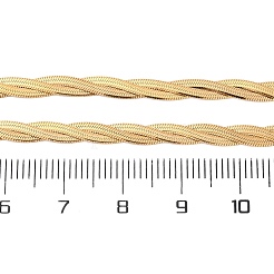 Ожерелья из витой цепи-змейки из нержавеющей стали 304&nbsp;NJEW-Q013-08G