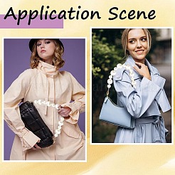 Круглые ручки для сумок из АБС-пластика с имитацией жемчуга&nbsp;FIND-WH20041-002