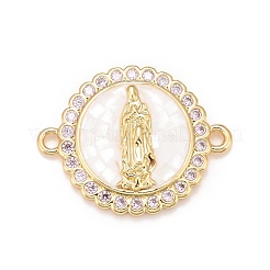 Латунные прозрачные подвески из кубического циркония&nbsp;KK-A161-05G