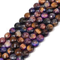 Природных тигровый глаз бисер нитей G-F812-B03-01B