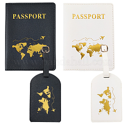 2 бирка для багажа из искусственной кожи и 2 обложки для паспорта&nbsp;FIND-CL0001-14E