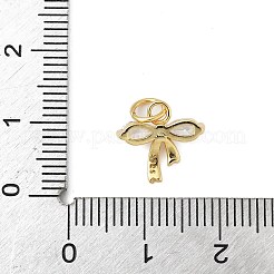 925 подвеска-бантик из стерлингового серебра с прозрачными кубическими цирконами STER-S011-04G