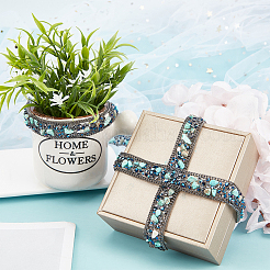 Отделка стразами из смолы Hotfix и бисером&nbsp;DIY-WH0188-14