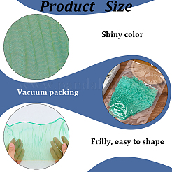 10 ярд прозрачного полиэстерового кружева с плиссировкой OCOR-GF0004-74D