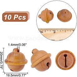 Подвески из дерева с гравировкой WOOD-WH0027-61