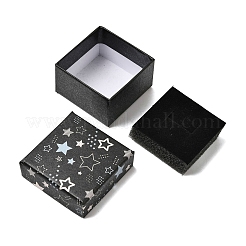 Scatole regalo per gioielli in cartone con stampa a stella&nbsp;CON-K016-01A