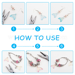 Прозрачный лак окрашенные стеклянные подвески GLAA-PH0007-62