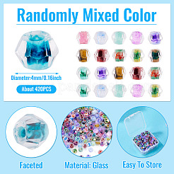 Прозрачные стеклянные бусины&nbsp;GLAA-TAC0028-006