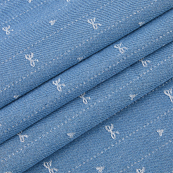 Baumwollmischgewebe mit Schleifenmuster&nbsp;DIY-WH0128-92