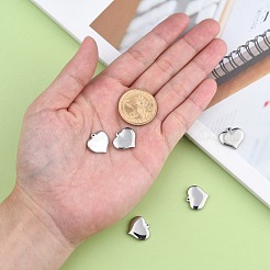 Устойчивая к потускнению нержавеющая сталь 304 штампованная пустая бирка подвески в форме сердца&nbsp;STAS-R063-02